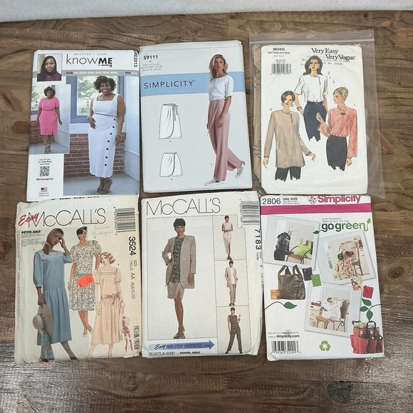 Lot of 13 Vintage Butterick, McCall's, Simplicity, Vogue Sewing Patterns - Picture 1 of 3